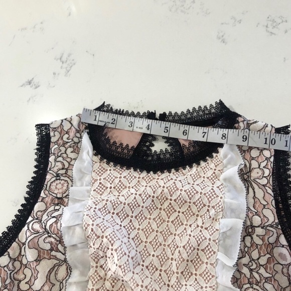 TAVE DECADENCE dress cream & black open back - Picture 10 of 16